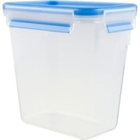 CLIP & CLOSE Frischhaltedose 1,5 Liter transparent/blau, rechteckig, Hochformat