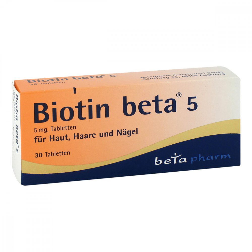 betapharm Arzneimittel GmbH Biotin Beta 5 5mg Tabletten 14278437