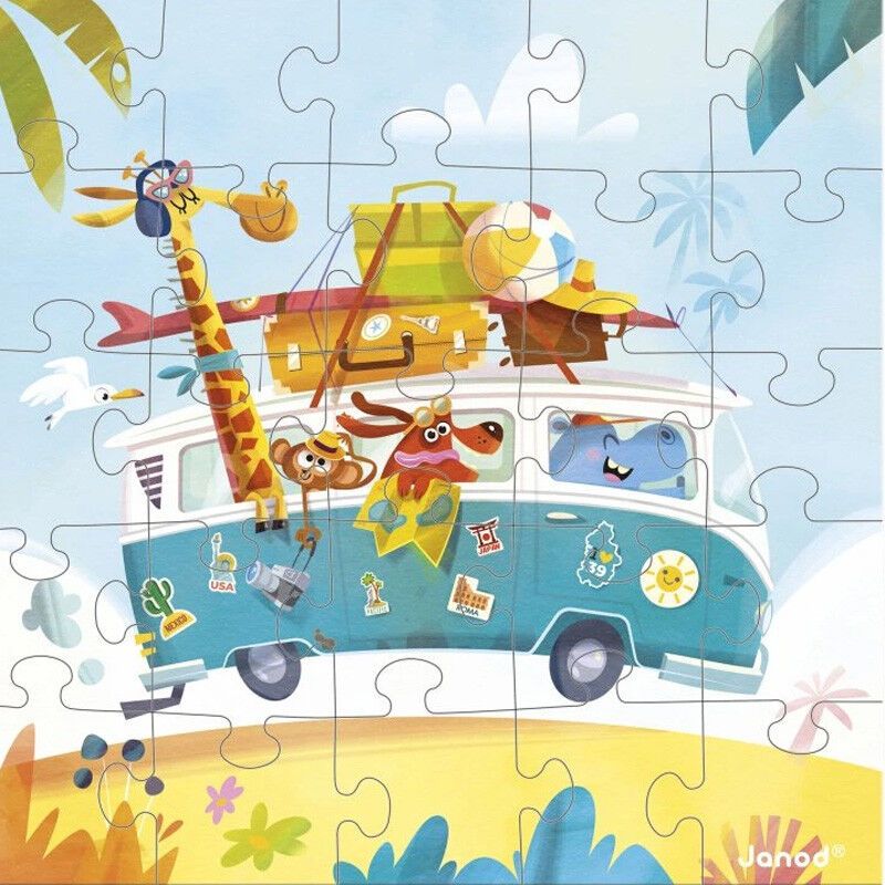 Carte Puzzle Road Trip 25 pcs - Janod