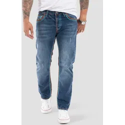 Rock Creek Jeans Comfort Fit dicke Nähte Loose Fit