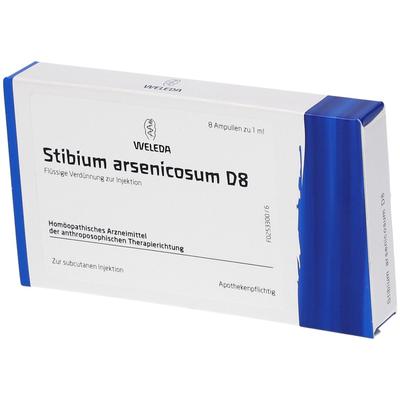 Stibium Arsenicosum D 8 Ampullen 8x1 ml