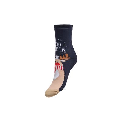 Freizeitsocken ONLY "ONLCHRISTMAS HEAVY 3-PACK SOCK ACC", Damen, bunt (night sky pack:lgm, night sky, starlight blau), Materialmix, gemustert, Socken