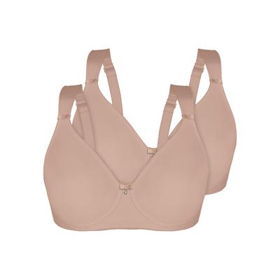 Minimizer-BH SASSA "2er Pack Minimizer Bügel-BH Minimizer", Damen, Gr. 85, Cup F, beige (comfort skin), Obermaterial: 85% Polyamid PA. 15% Elasthan EL., BHs Minimizer-BH