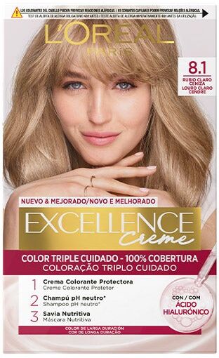 Tinte Excellence Creme 8.1 Rubio Claro Ceni