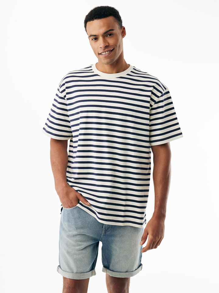 Mexx Shirt "Himalaya" in Weiß/ Schwarz - L