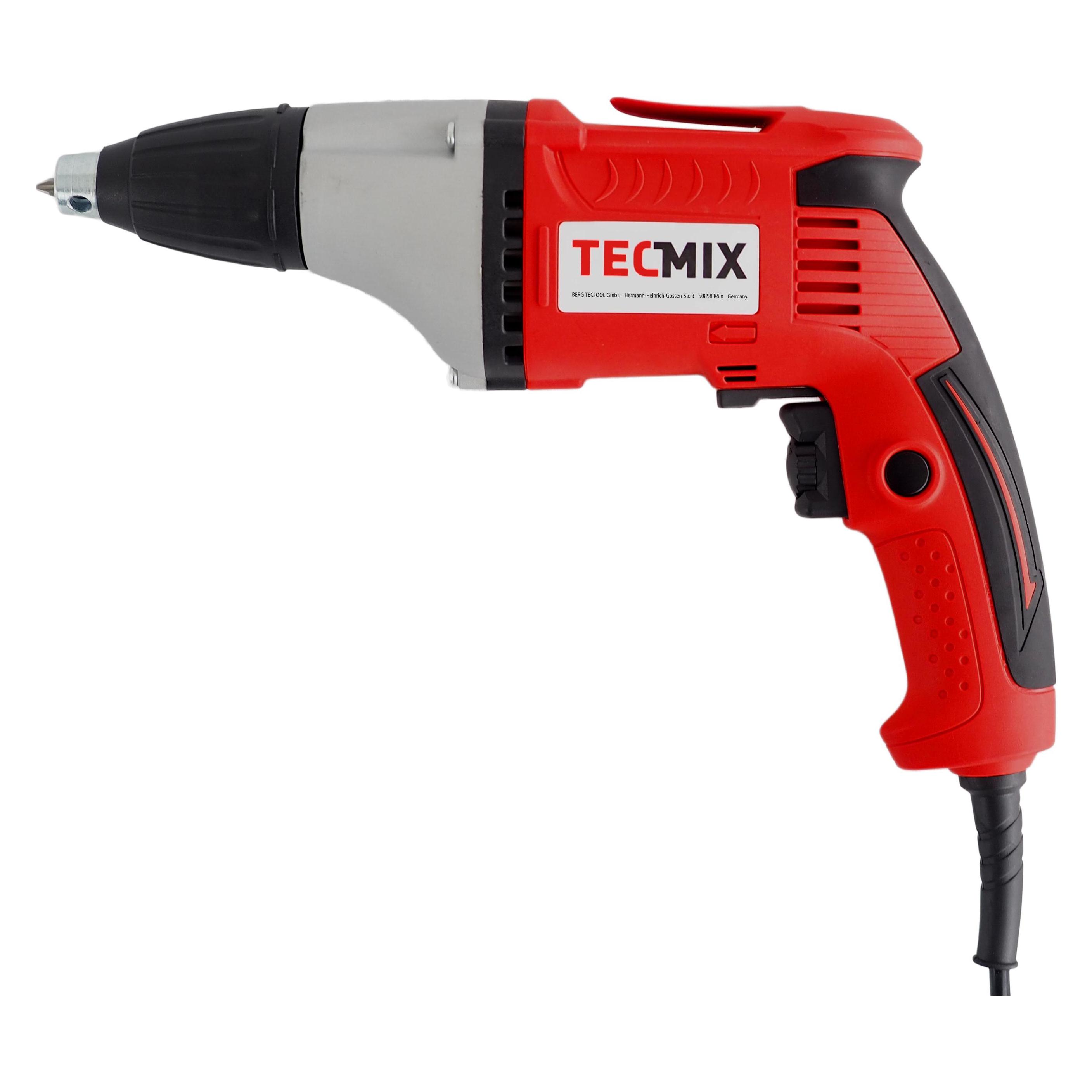 Tecmix MAGAZIN-TROCKENBAUSCHRAUBER TMX TBS 550 (230V-EU) - 550W, 1-GANG, 0-5500 U/MIN - INKL. KOFFER (Trockenbauschrauber) (17000)