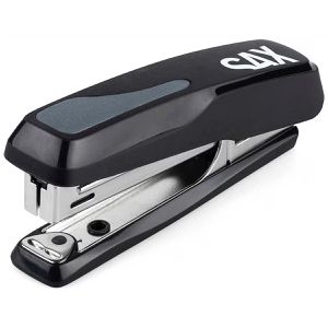 Sax Heftgerät Design Easy Pro 159 XS, 0-159-19, Mini-Hefter mit Flachheftung, schwarz, Heftleistung 16 Blatt