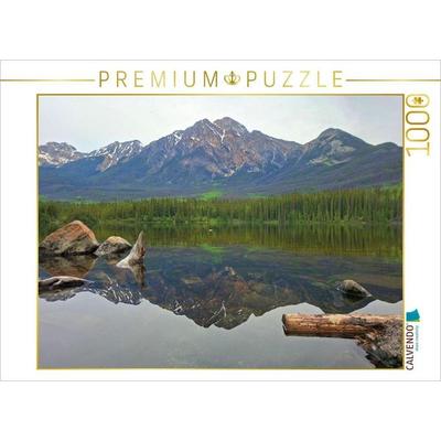 CALVENDO Puzzle Pyramid Lake, Alberta | 1000 Teile Lege-Größe 64x48cm Foto-Puzzle für glückliche Stunden