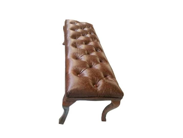Xlmoebel Polsterhocker Fußhocker Chesterfield Ottoman aus Vollleder (Chesterfield Ottoman), Made in Europa