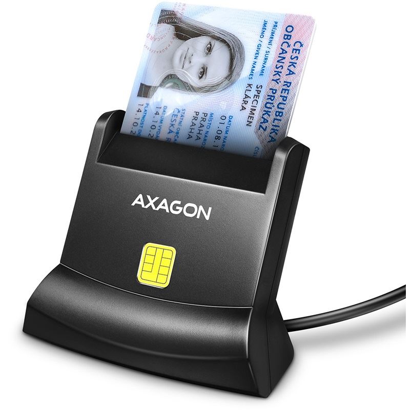AXAGON CRE-SM4N USB Smart Card StandReader