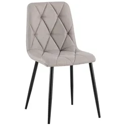 CLP Esszimmerstuhl Clairton Stoff   Farbe: hellgrau, Material: Stoff