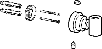 Hansa Wandhalter chrom komplett 59913028