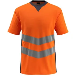 MASCOT Sandwell T-Shirt Hi-vis Orange / Schwarzblau S - 50127-933-14010-S - Hi-vis Orange / Schwarzblau
