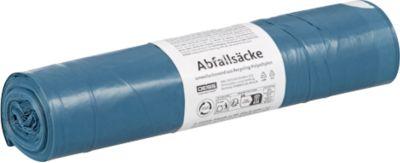 Deiss Abfallsäcke, 120 l, mit Zugband, Stärke 35 μ, LDPE, blau, 10 Stück