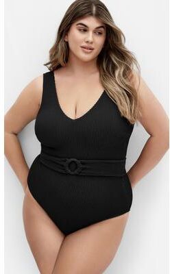 Plus Size Women's Alicante 1 Piece - black by City Chic in Black (Size 20 W)