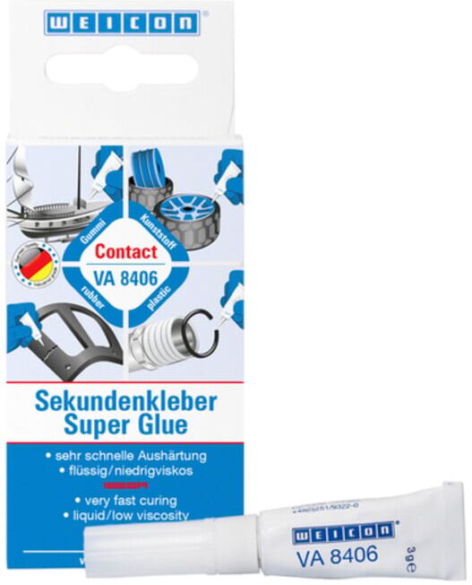 WEICON Cyanacrylat-Klebstoff VA 8406 Sekundenkleber 3 g (10101681)
