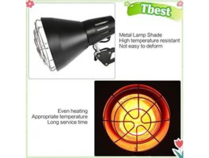 Tbest Lampe infrarouge Lampe sur pied thérapeutique à lumière infrarouge soulagement des douleurs parapharmacie accessoire