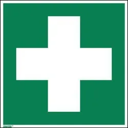 Neutralware Hinweisschild Erste Hilfe E03 200x200mm PVC