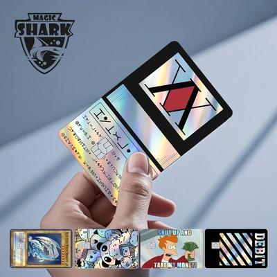 Uplifted Finds Magic Shark Holographic Skull Panda Sticker For Cards small Chip g