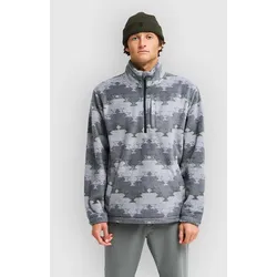 Billabong Boundary Mock Neck Half-Zip Fleece Pullover pewter Gr. M