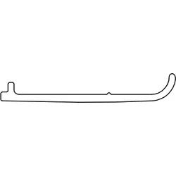 HSK Ersatzteile Abdeckprofil, Schwarz-matt, E100234-S-68 E100234-S-68