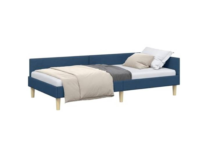 PUGYNBK Ecksofa, Blau, 90 x 190 cm, Stoff Robustes Sperrholz, wendbares Kopfteil, mit trockenem Tuch, für den täglichen Gebrauch und bei Nacht