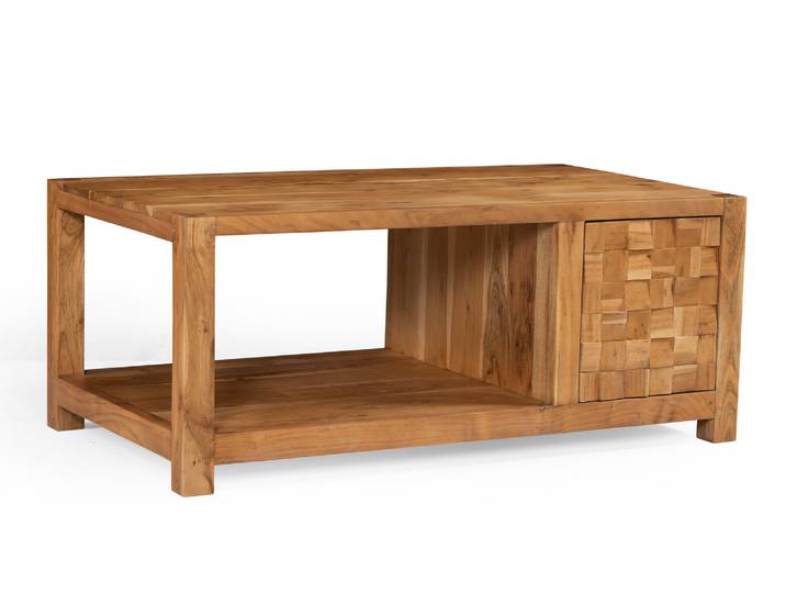 KAIRO Couchtisch, Material Massivholz, Akazie massiv honigfarbig