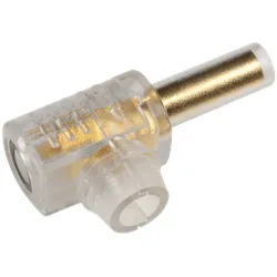 BWK 4GS - Bananenwinkelkupplung,4mm,schwarze Kennung
