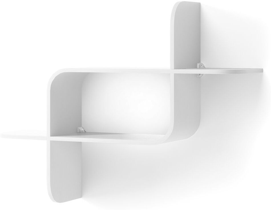 Umbra Montage 1-Piece Modern Wall-Mounted Floating Shelf White 48cm H X 64cm W X 16cm D