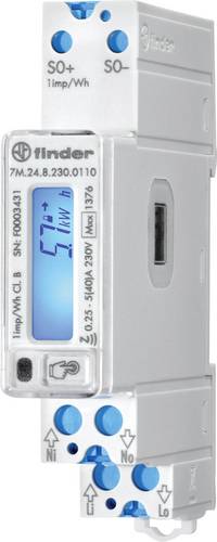 Finder 7M.24.8.230.0110 7M.24.8.230.0110 Zweirichtungs-Hutschienenzähler digital 40A 1St.