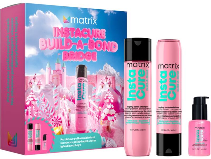 Matrix Instacure Build A Bond coffret cadeau pour cheveux abîmés et traités chimiquement