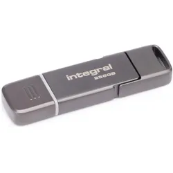 Integral 256GB USSD 3.2 GEN2x1 SLIMXPRESS DUAL (0.26 TB), Externe SSD, Silber