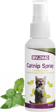 Inspire Curations Organic Catnip Calming Spray For Cats & Kittens 60ml Stress Relief Mist 60ml
