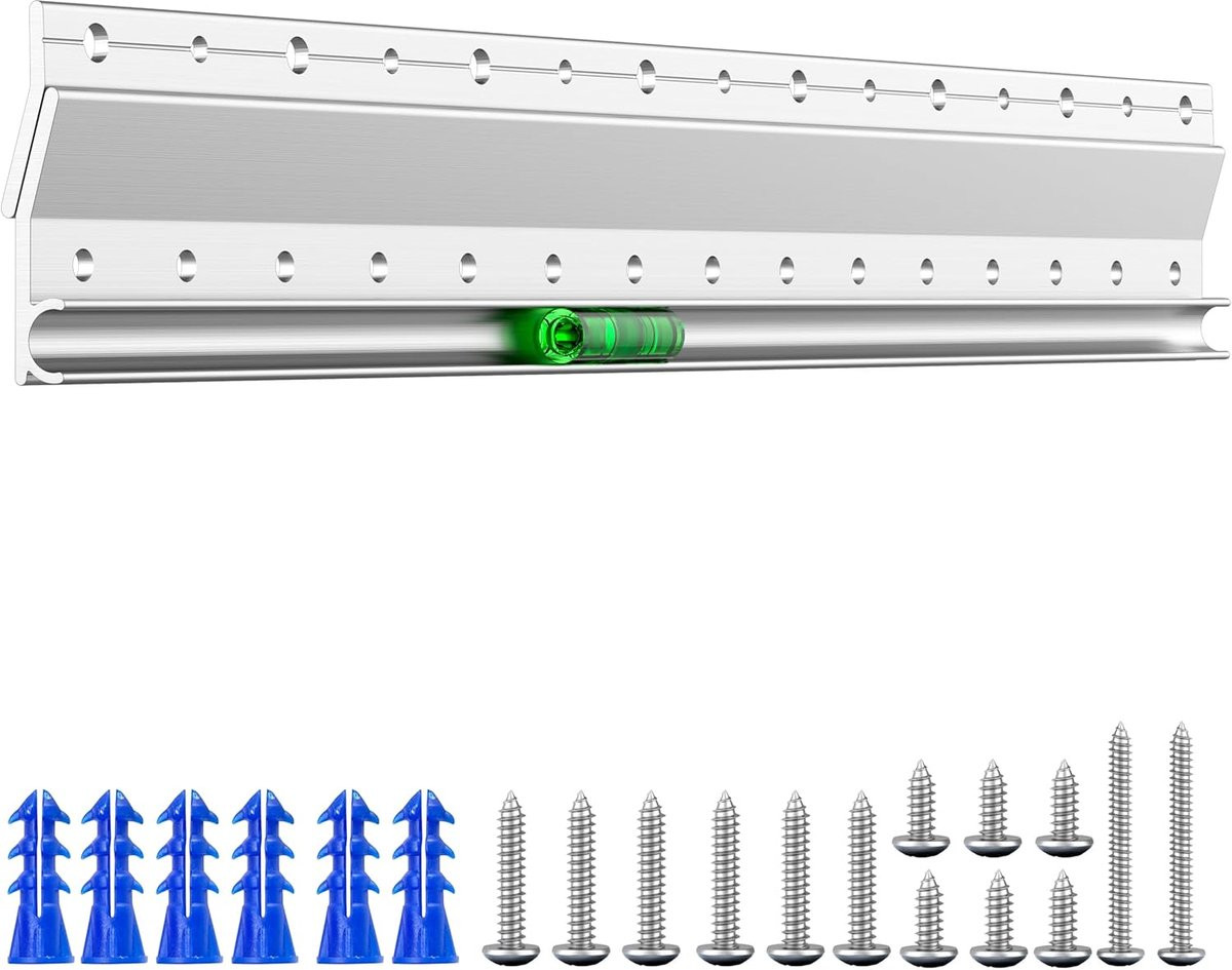 Franse Schoenplaat Hanger Z Bar Clips van Aluminium - 457 cm Lengte