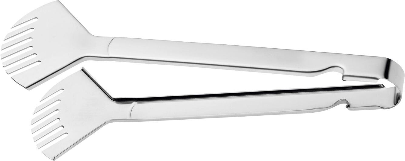 Servierzange MICHELANGELO "GASTRONOM, 30 cm, Edelstahl rostfrei 18/10", silber (silberfarben), B:9cm H:0,15cm L:30,5cm, Edelstahl 18/10, Küchenzangen, mit schräger Greiffläche für präzises Servieren