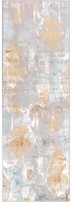 MDA Rugs London Collection Cream/ Grey Botanical Area Rug