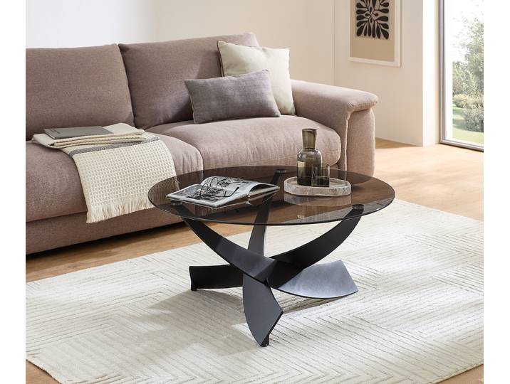 Table basse Raykadi Ø 90cm Noir