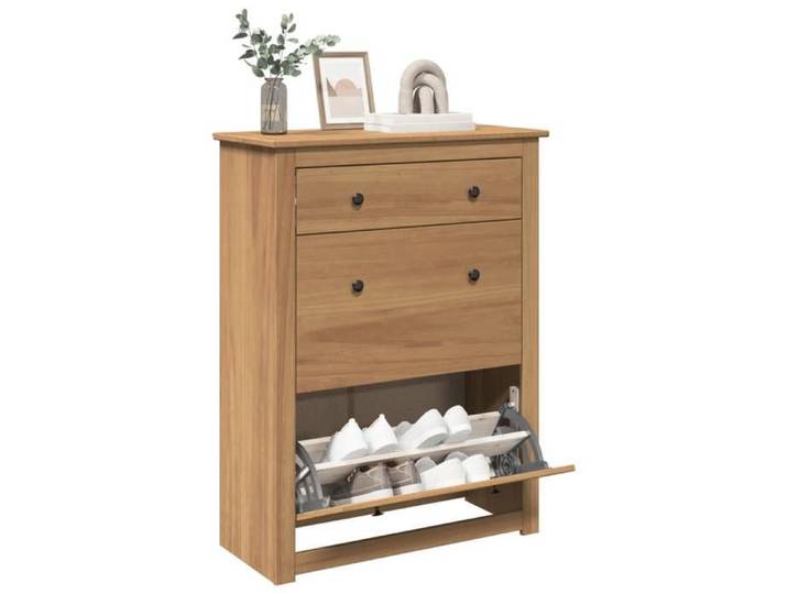 Armoire à chaussures PANAMA 80x35x105 cm bois de pin massif 4016392