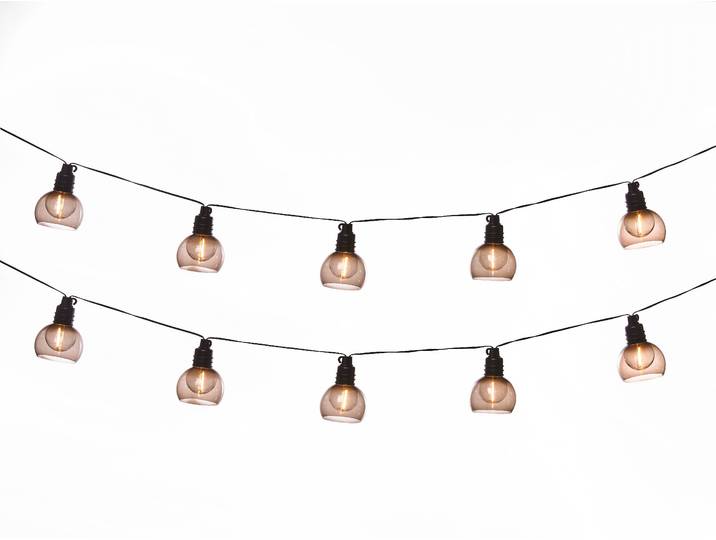LUXFORM LED-Lichterkette Luxform Solar Kos , transparent, Flammen 1 Stk., Gesamtlänge 5m, Lichterketten, LED-Lichterkette, Solarenergie, IP44, LED-Lichterkette