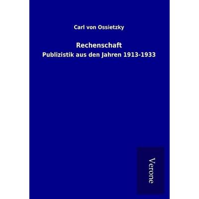 Rechenschaft, Taschenbuch von Carl Ossietzky, BoD - Books on Demand