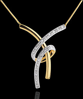 Edenly Collier Sinnlichkeit - Gelbgold mit 20 Diamanten