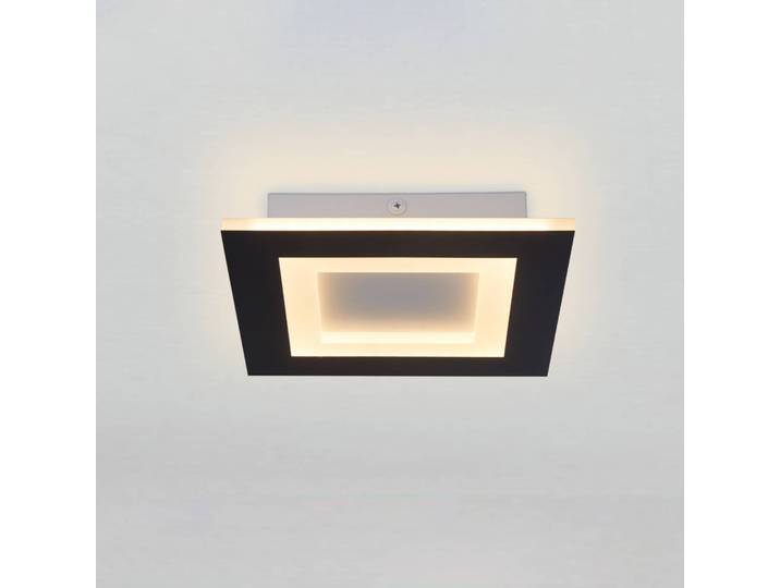 Searchlight Deckenlampe Squary, dimmbar, schwarz, für Wohn- / Esszimmer, Metall, Modern, Deckenlampe