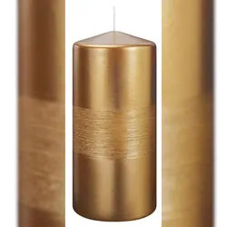 Wiedemann Kerzen Kerzen Finesse Gelbgold 150 x Ø 68 mm 4er Set