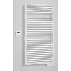 Zehnder Universal HE-180-045/GD Design-Heizkörper, 1.837 x 30 x 450 mm, schwarz, mit RACY-S Heizstab, IP44, 230V, montagefertig