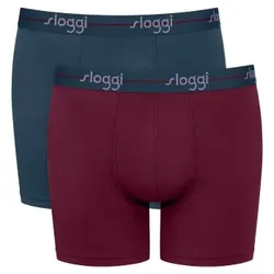 Sloggi 2P Men Start Short C2P Dunkelrot Baumwolle Small Herren