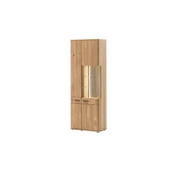 Woodford Kombi-Vitrine  Monta ¦ holzfarben ¦ Maße (cm): B: 75 H: 208 T: 37.0