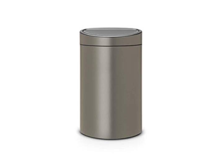 Brabantia Recycling-Abfalleimer mit Touch-Deckel, 2 Inneneimer (10L /23L), Beige