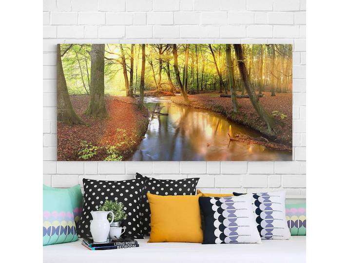 Tableau déco Autumn Fairytale Tissu Multicolore 120 x 60cm