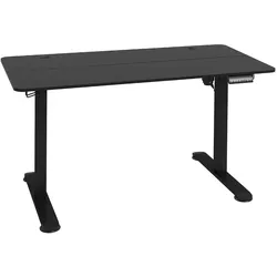 STILVORA Elektrischer Schreibtisch höhenverstellbar 140x70x116 cm mit 4 Speicherplätzen Kabeldurchlässen Haken Anti Kollision Schwarz
