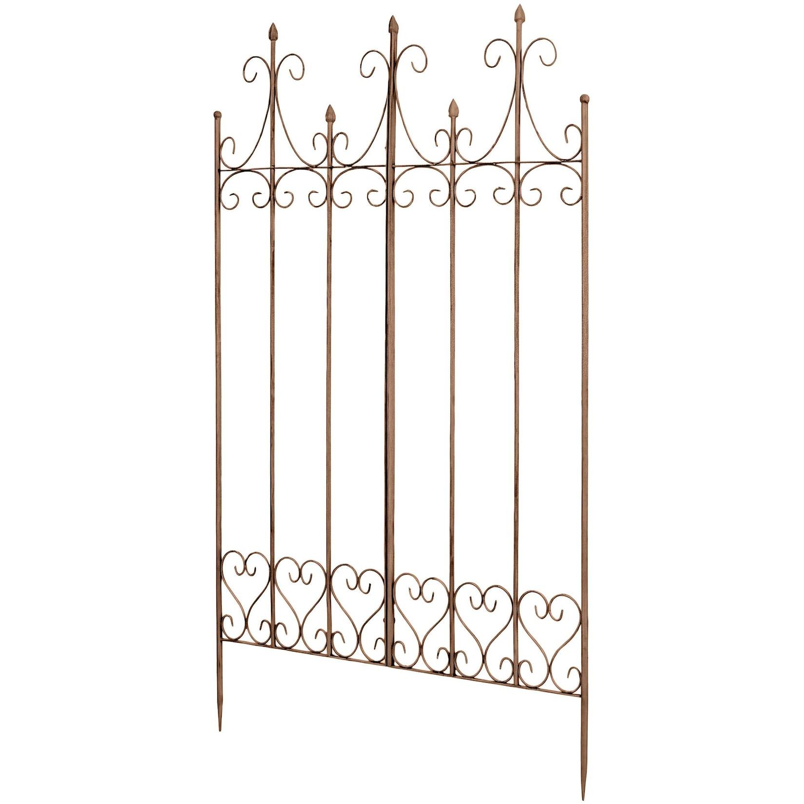 CLP Rankgitter Metall 130 cm hoch Flieder, stabile Rankhilfe für Kletterpflanzen, vormontiert, Landhausstil, Spalier Sichtschutz